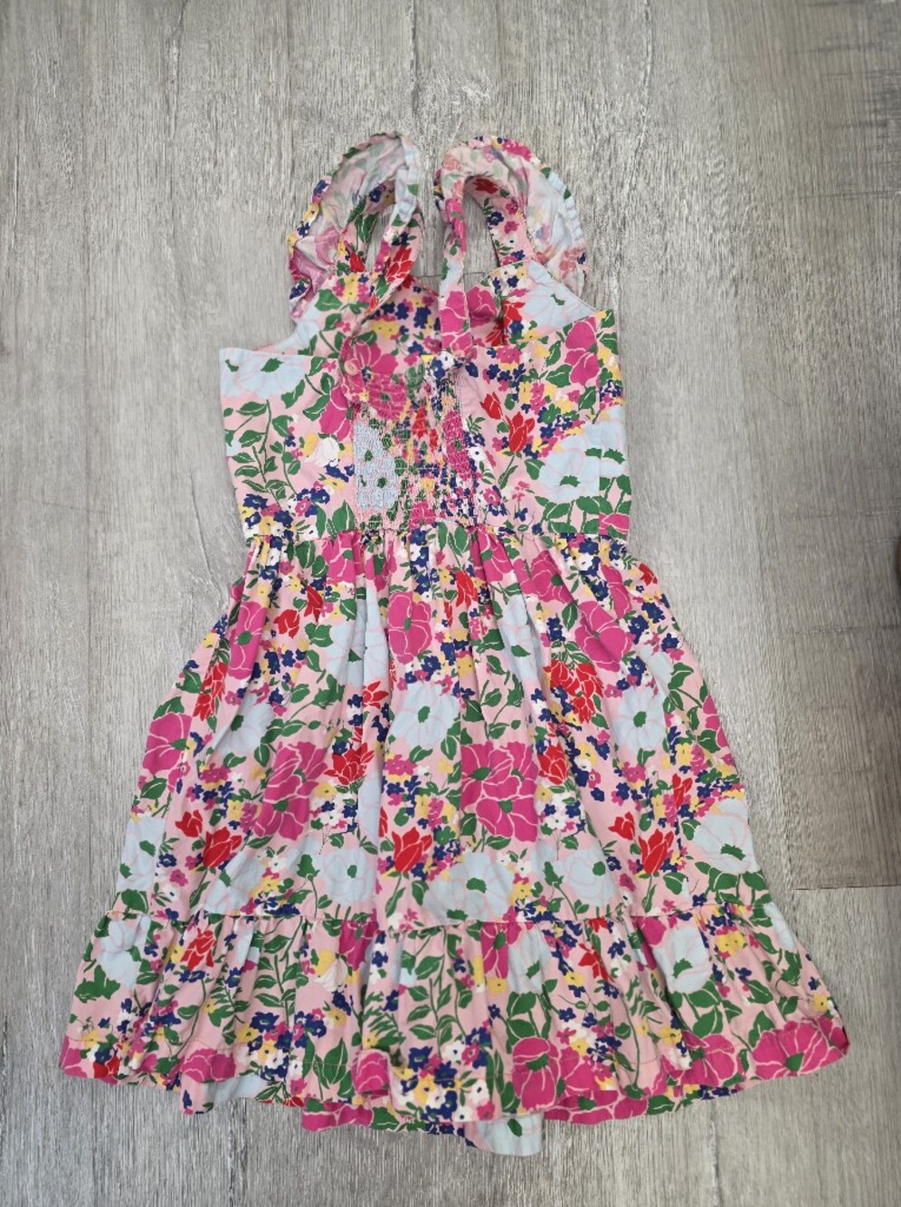 HANNA ANDERSON PERFECT Floral Pink Ruffle Sundress